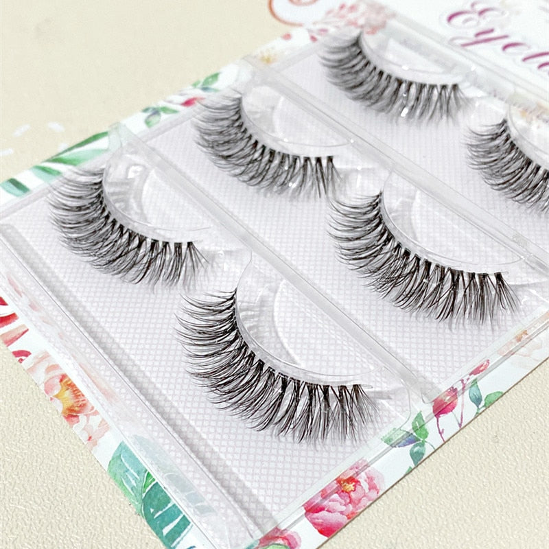 3D Mink Lashes Natural Short Full Strip