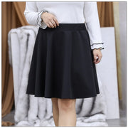 Pleated Short  Black Skirt