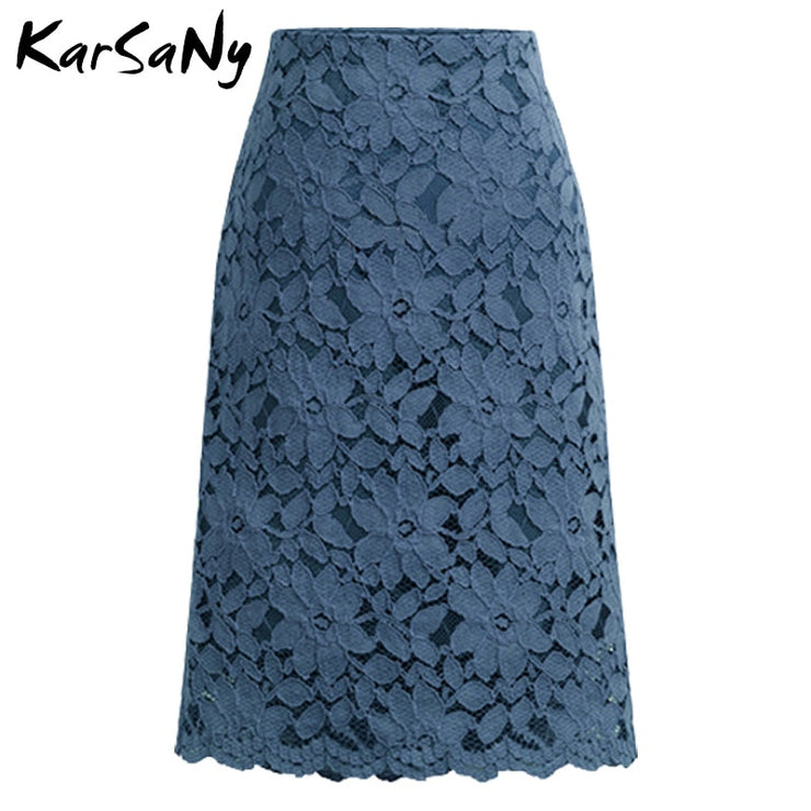 Lace A-line Pencil Skirt