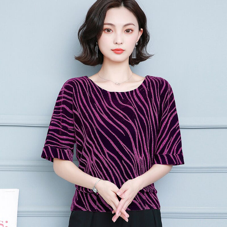 Short Sleeve O Neck Pullover