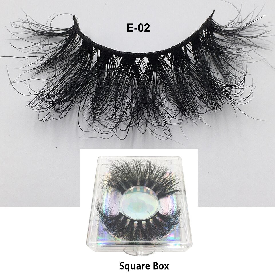 RED SIREN Mink 25mm Fluffy Messy 3D Long Lashes