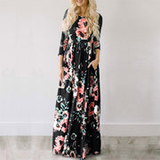 Floral Print Long Maxi Dresses