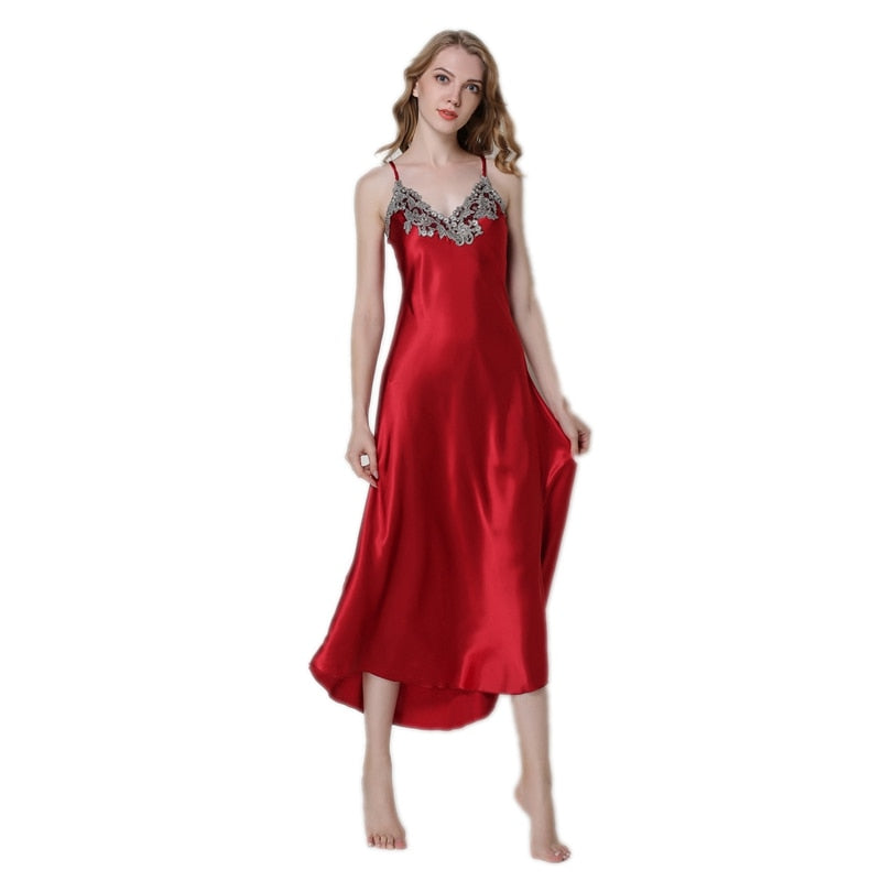 Long Silk Nightgown