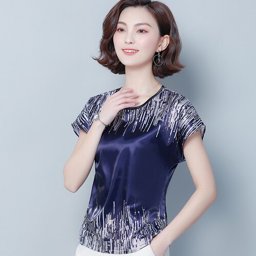 SURWENYUE Printed Blouses