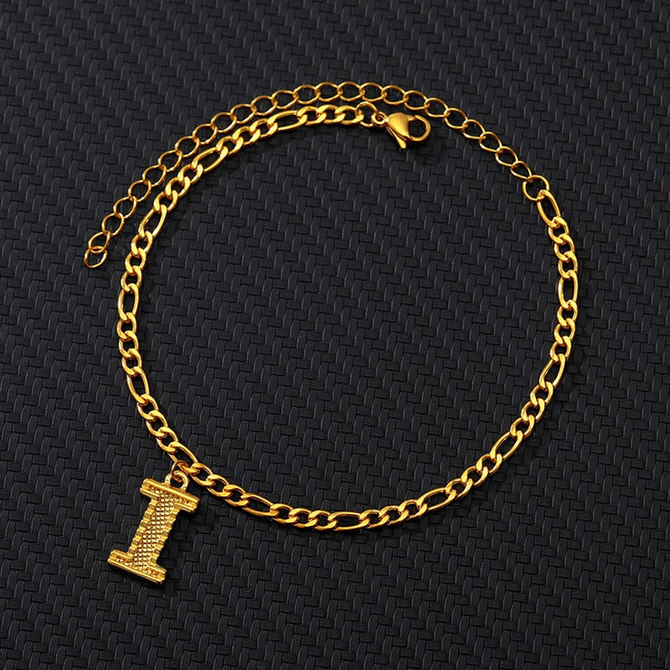 Alphabet Chain Ankle Bracelet