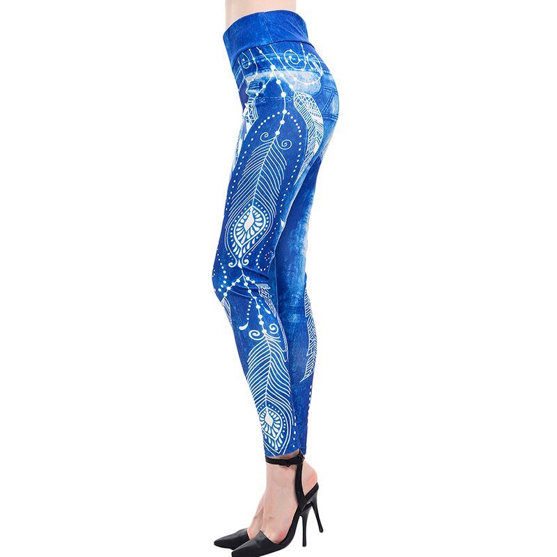 Floral Printing Pencil Jeggings