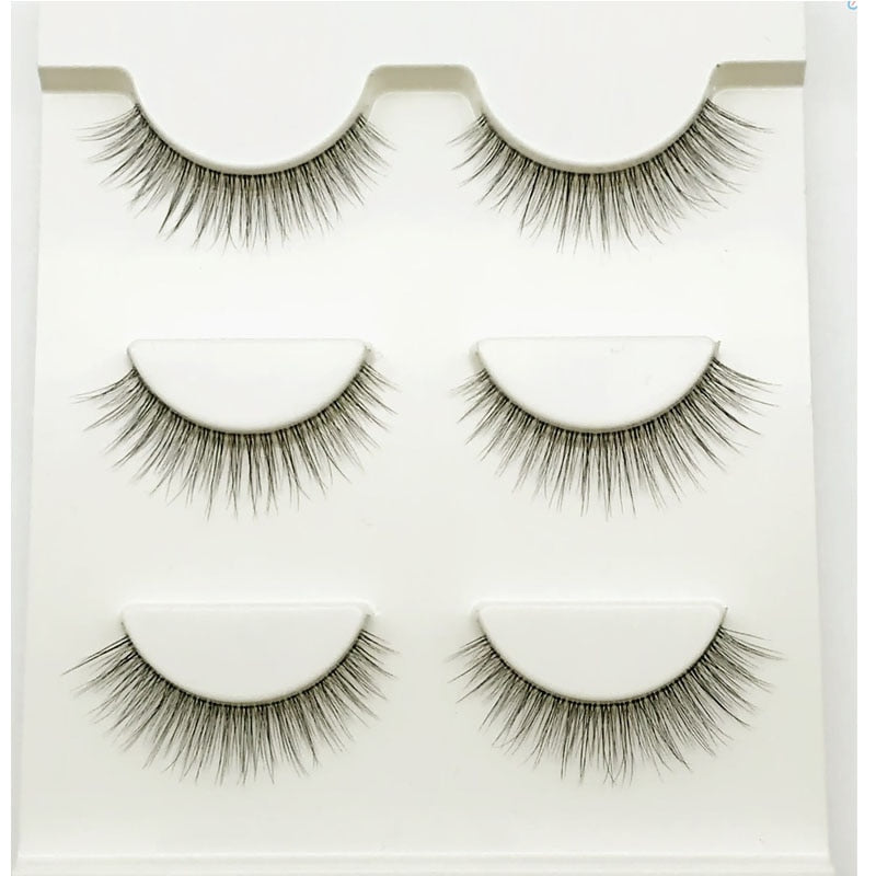 3D Mink Lashes Natural Short Full Strip