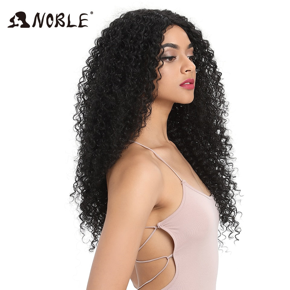 Long Kinky Curly Synthetic Lace Front Wigs