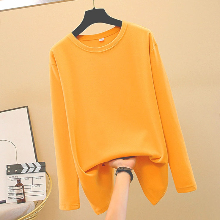 Basic Cotton Long Sleeve Sweater