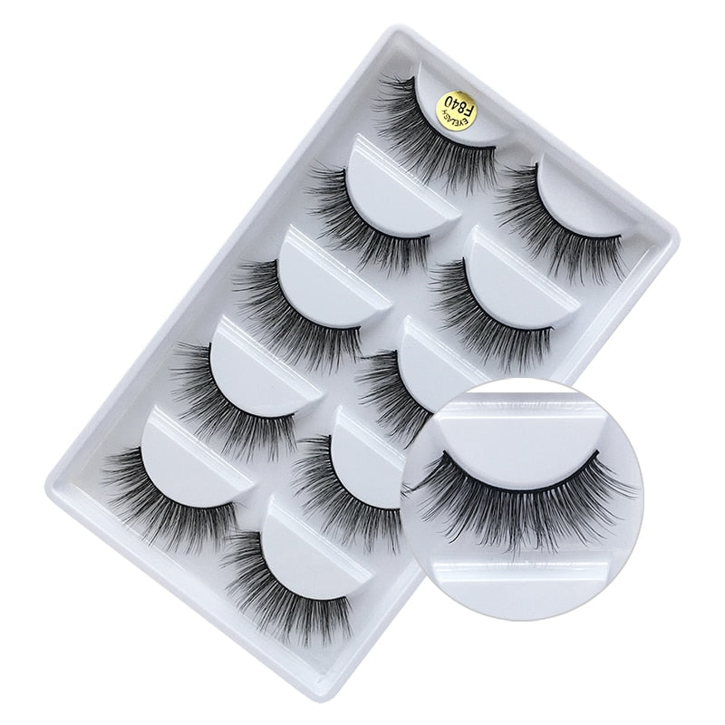 5 Pairs 3D Mink Eyelashes