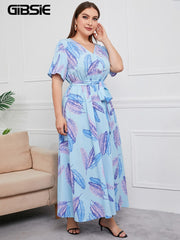 GIBSIE Floral Print  Maxi Dresses