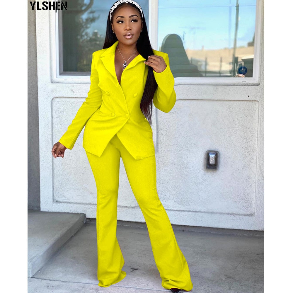 2 Piece Set Business Jacket& Pants Suits