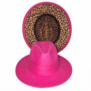 Four Seasons Unisex Inner Leopard Fedoras