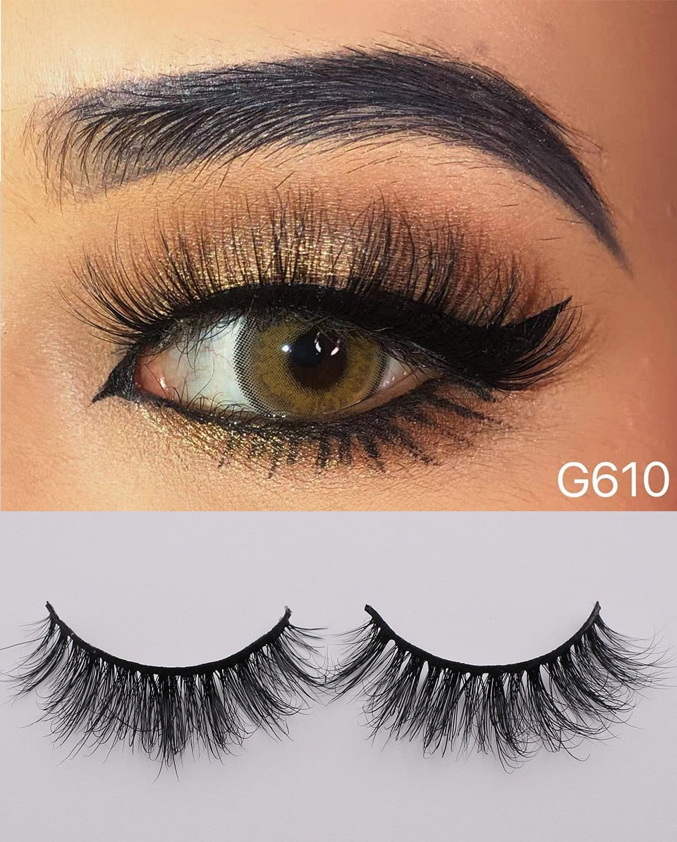 RED SIREN Real Mink Thick Fluffy Wispy Lashes