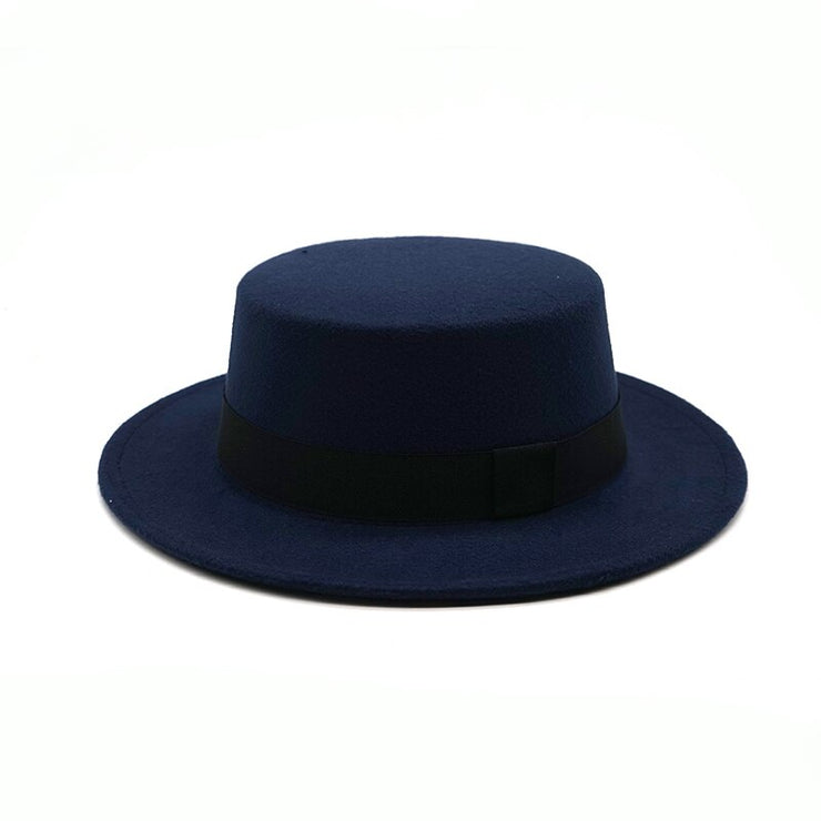 Flat Top Round Fedora