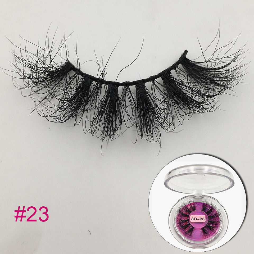 RED SIREN Mink 25mm Fluffy Messy 3D Long Lashes