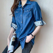 Long Sleeve Casual Boyfriend Shirt