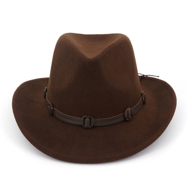 Cowboy Cowgirl  Leather band Fedora