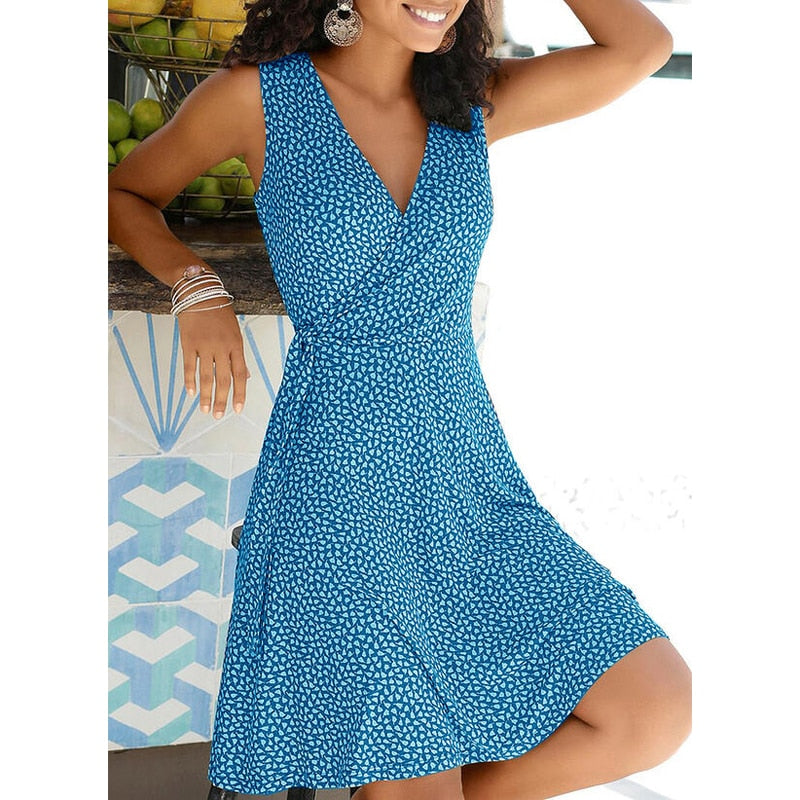 Polka Dot Bandage Bohemian Dresses