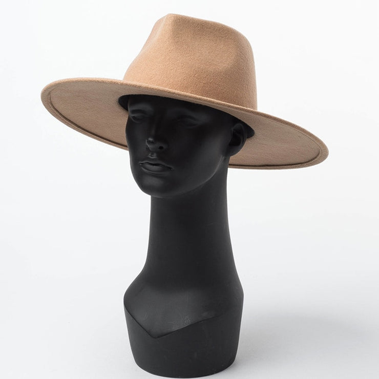 Classical Wide Brim Porkpie Fedora