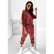 Velour Two Piece Tracksuit