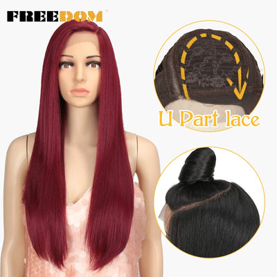 FREEDOM U Part Synthetic Lace Cosplay Wigs Heat Resistant