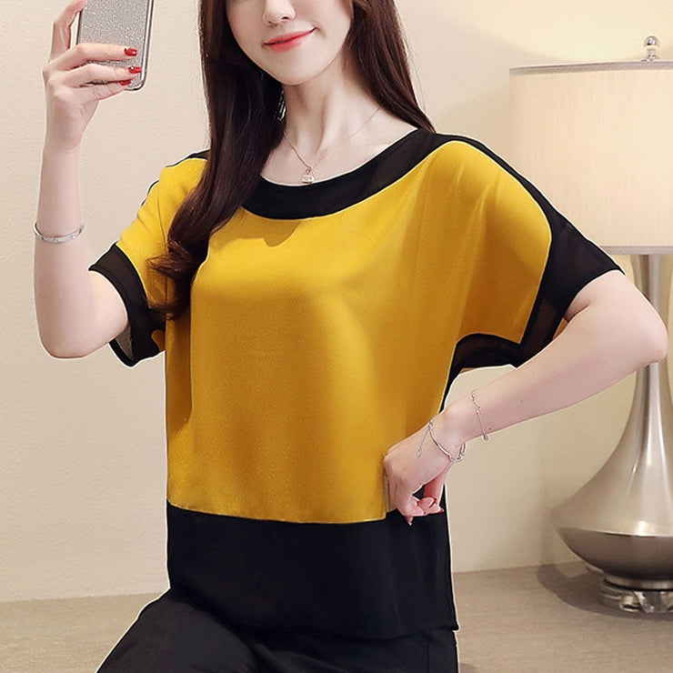 O-Neck Batwing Sleeve Blouses