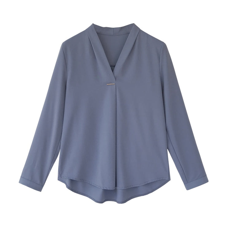 Long Sleeve Chiffon Blouses