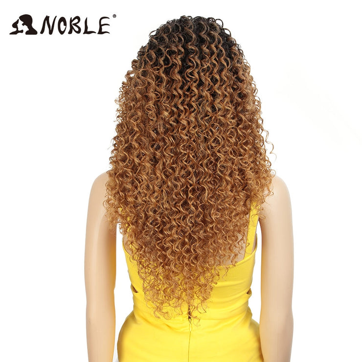 Long Kinky Curly Synthetic Lace Front Wigs