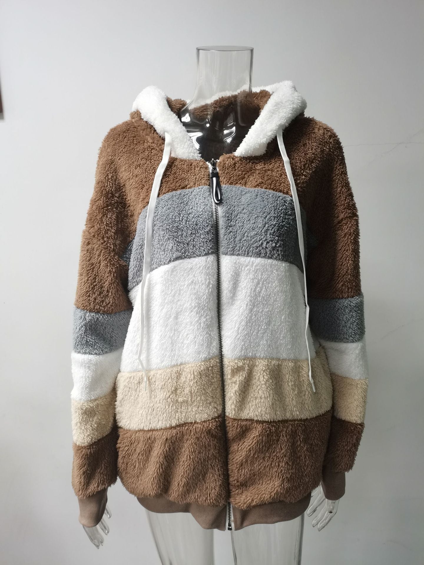 Fuzzy Parkas Coat