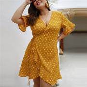 Polka Dot V-Neck Sundress