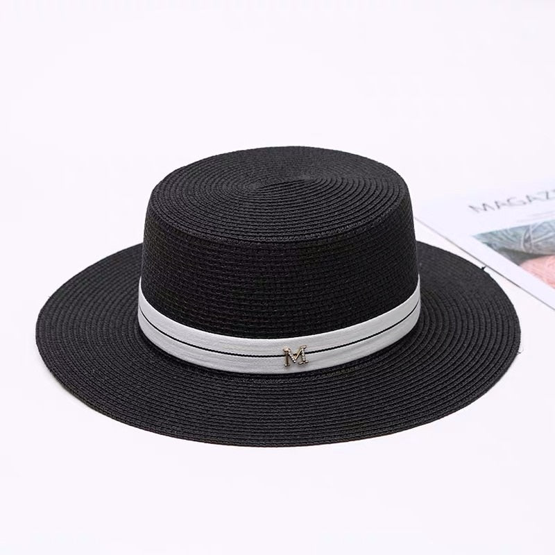 Straw Wide Brim Beach Hat