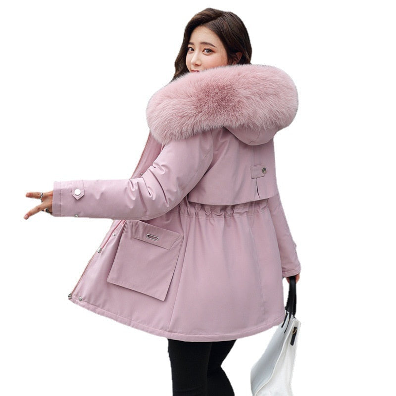 Thick Hooded Parkas Snow Coat