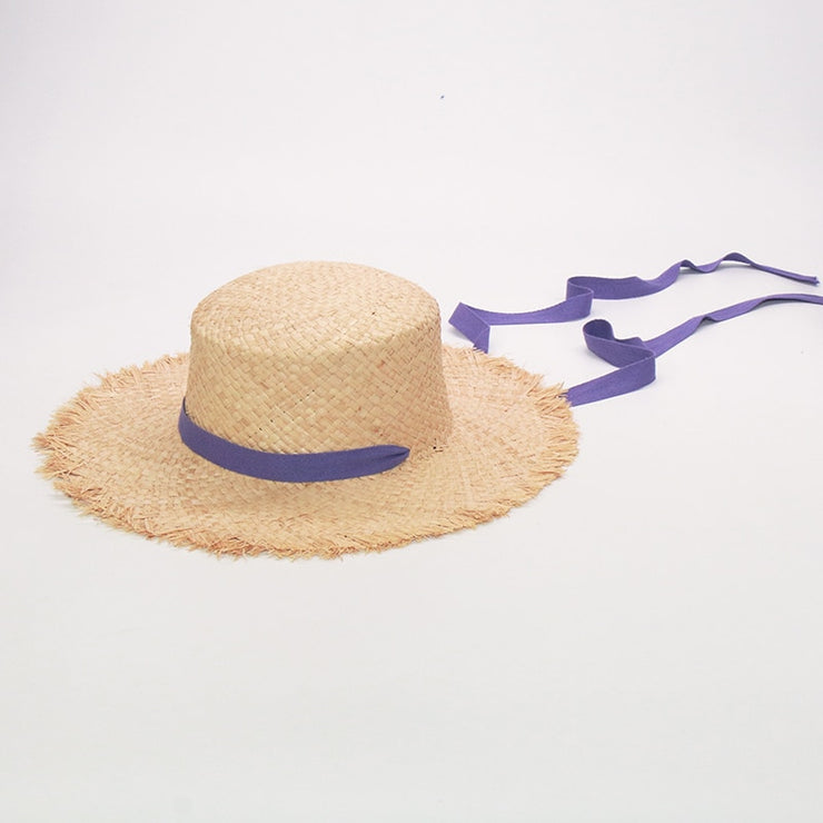 Women & Kids Ribbon Girl Summer Beach Hats