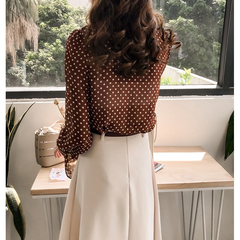 Vintage Polka Dot Blouses