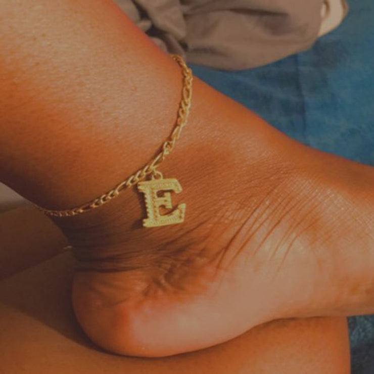 Alphabet Chain Ankle Bracelet