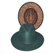 Four Seasons Unisex Inner Leopard Fedoras