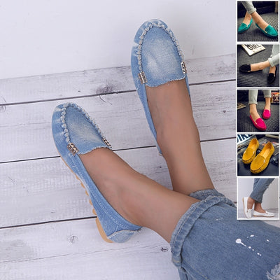 Denim Flats