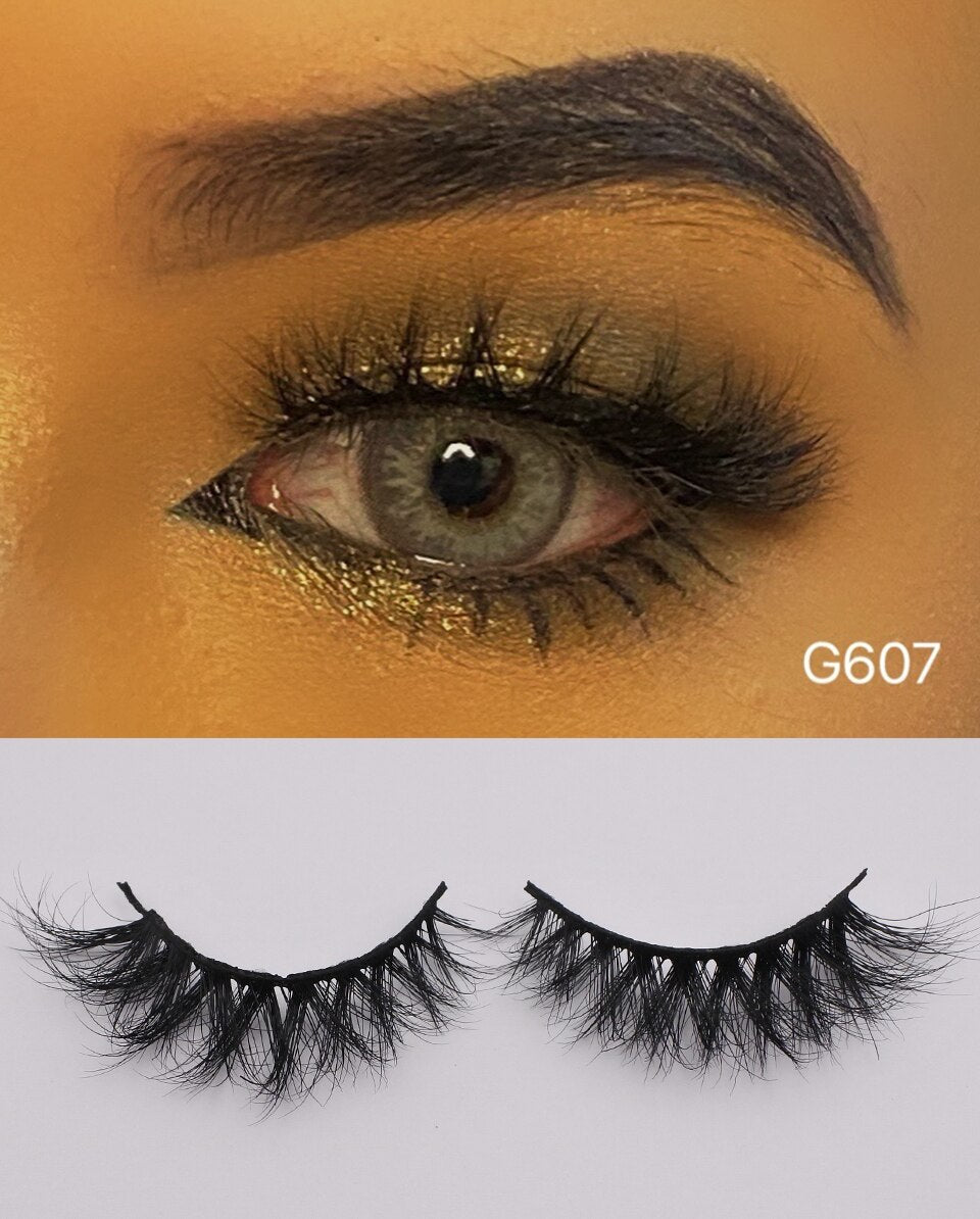 RED SIREN Real Mink Thick Fluffy Wispy Lashes