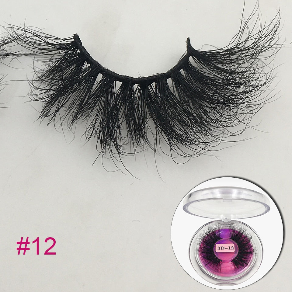 RED SIREN Mink 25mm Fluffy Messy 3D Long Lashes