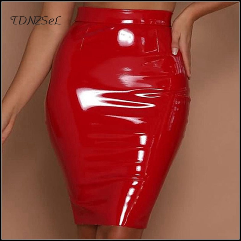 Leather Bodycon Mini Pencil Skirts