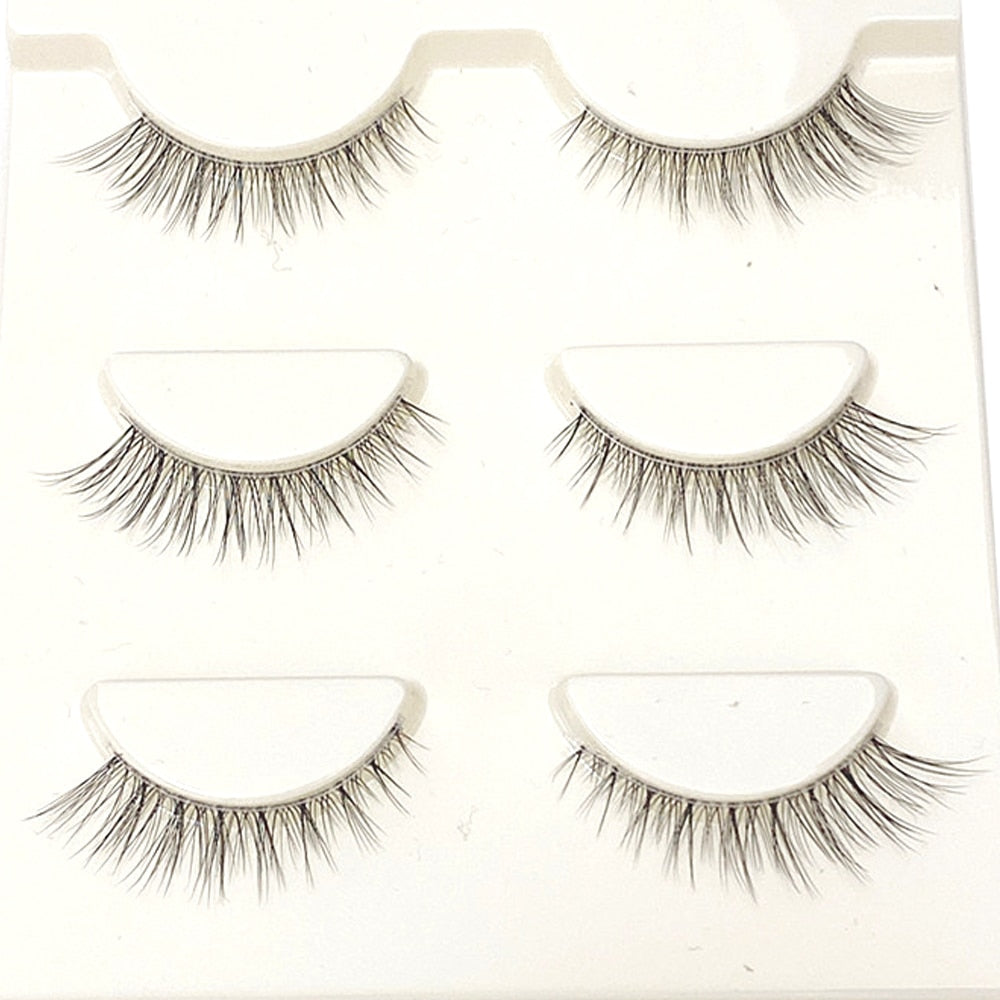 3D Mink Lashes Natural Short Full Strip