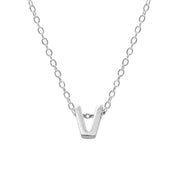 CANNER 100% Sterling Silver 26 Letter Necklaces