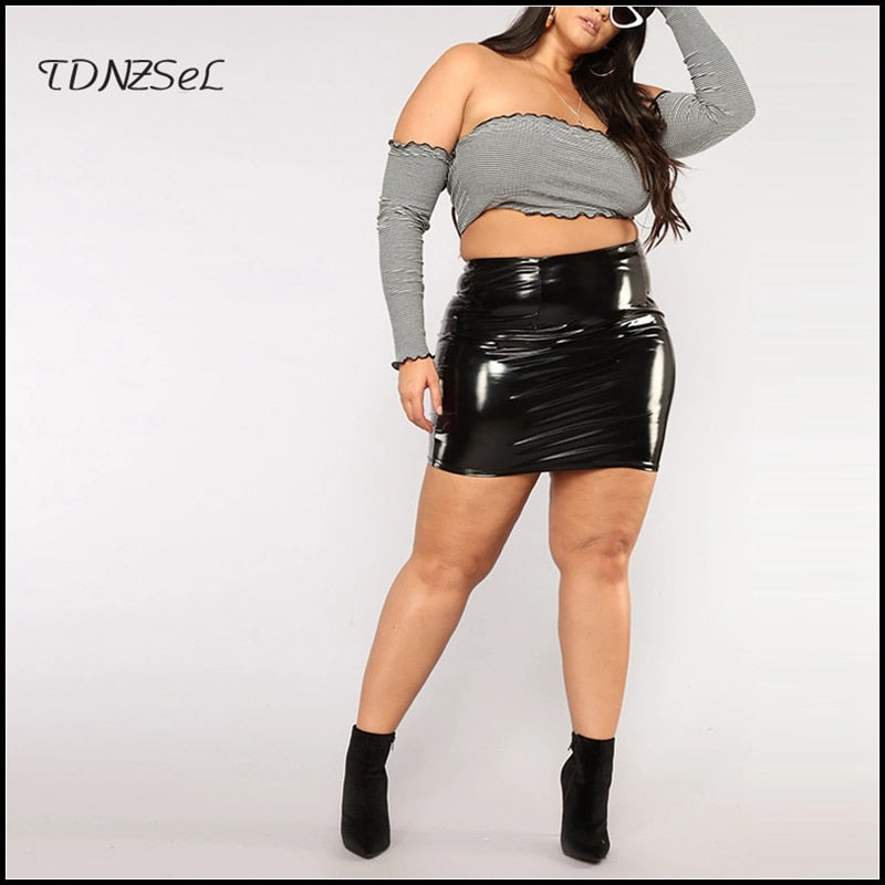 Leather Bodycon Mini Pencil Skirts