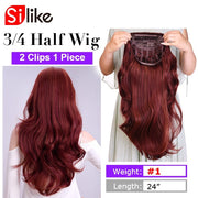 Long Synthetic Half Clips Extension Wigs