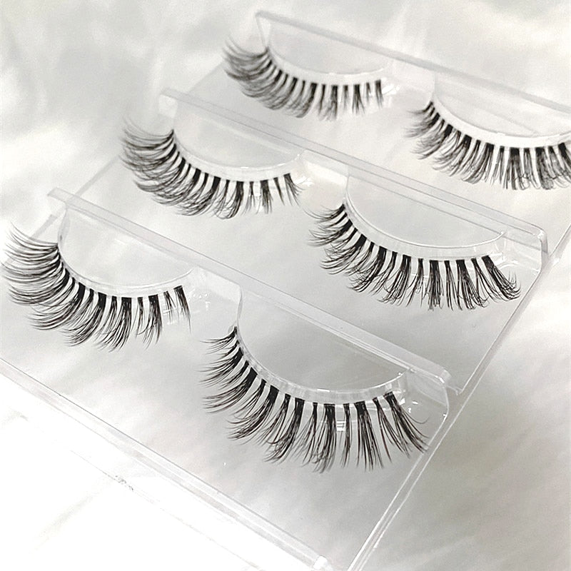 3D Mink Lashes Natural Short Full Strip