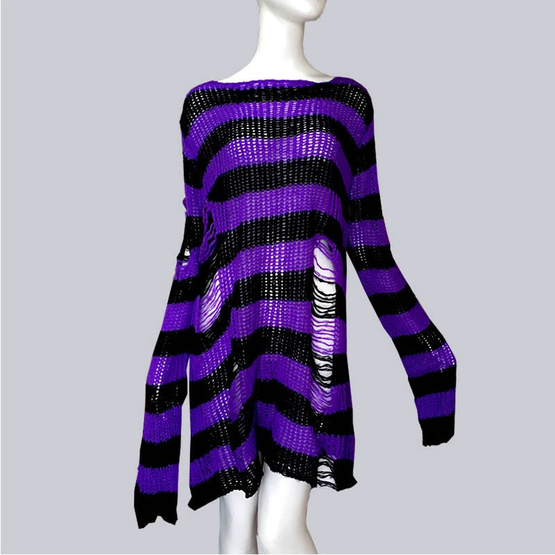 Gothic Hollow Out Sweater Dresses