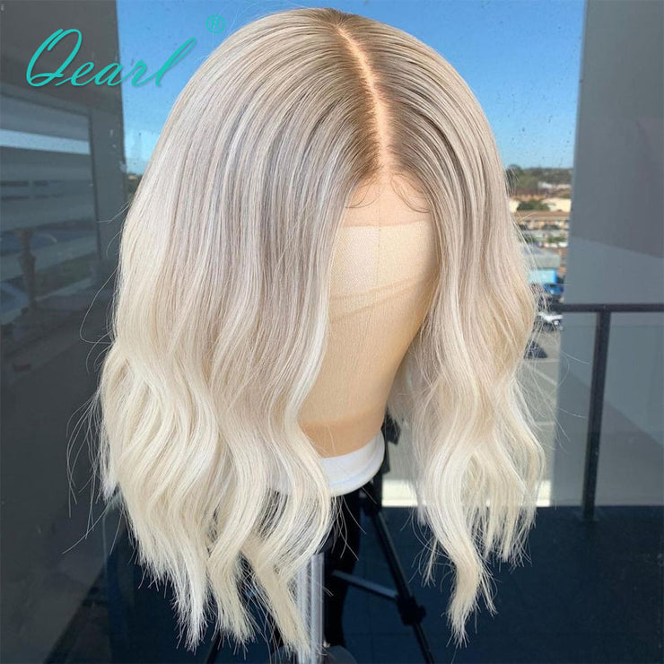 HD Lace Front Human Hair Blond Wigs