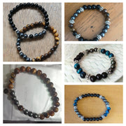 Natural Stone Tiger Eye Bead Bracelets