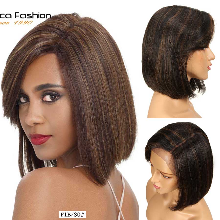 Short Bob Cut Lace Front Human Hair Wigs